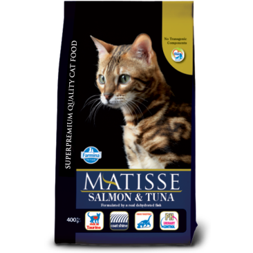 20кг Корм Farmina Matisse Matisse Salmon & Tuna для взрослых кошек с с Лососем и Тунцом
