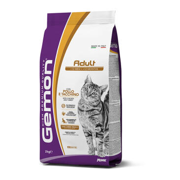2кг Корм Gemon Cat Adult Complete CHICKEN / TURKEY для взрослых кошек с Курицей и индейкой