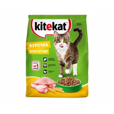 350гр Корм KITEKAT для кошек, Курочка аппетитная