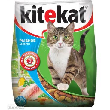 350гр Корм KITEKAT для кошек, улов рыбака