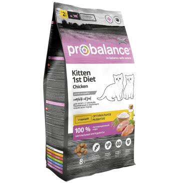 1,8кг Корм ProBalance 1'st Diet для котят с цыпленком