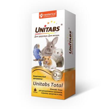 Витаминно-минеральный комплекс Unitabs Total для кроликов, птиц и грызунов, 10мл