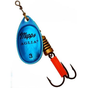 Блесна вращающаяся Mepps Aglia Platinum Silver-BLEU №3 6,5г