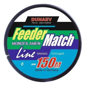 Леска Dunaev Feeder-Match Sinking Black 0.25мм 150м