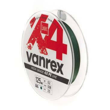 Плетенка Lucky John VANREX x4 Braid Moss Green 125м 0.17мм