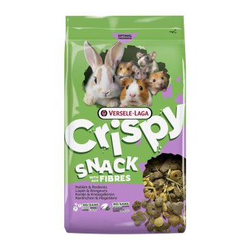 550г Корм Versele-Laga Crispy Snack Fibres смешанный для Грызунов с овощами