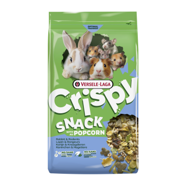 550г Корм Versele-Laga Crispy Snack Popcorn для Кроликов и Грызунов