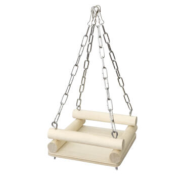 Качели LionPets для грызунов и птиц деревянные Basket Swing, 10*16см