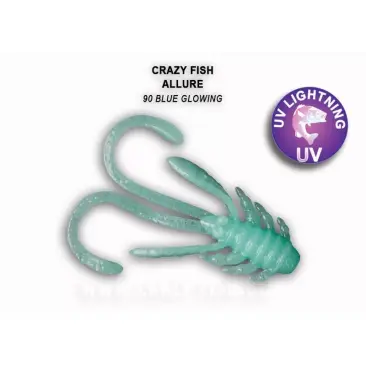 Резина Crazy Fish Allure 1,6'' 90, Кальмар, 8шт