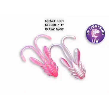 Резина Crazy Fish Allure 1,1'' 9d, Кальмар, 10шт