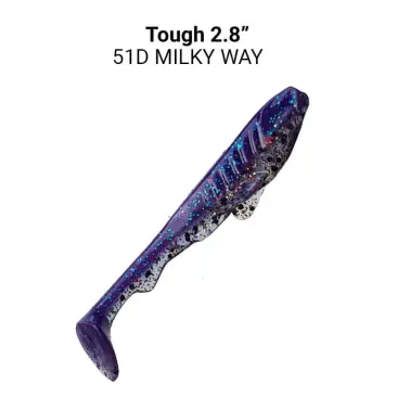 Резина Crazy Fish Tough 2,8'' 51d, Кальмар, 5шт