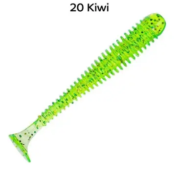 Резина Crazy Fish Vibro Worm 3'' №20, Кальмар, 5шт