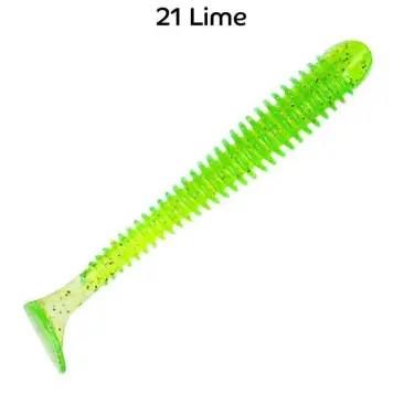 Резина Crazy Fish Vibro Worm 3'' №21, Кальмар, 5шт