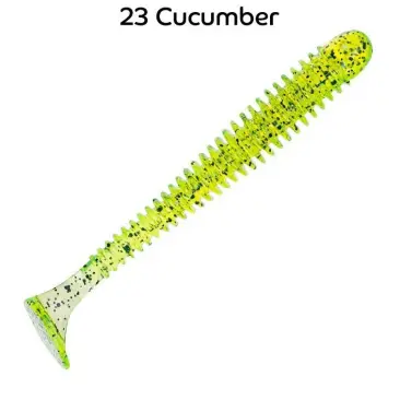 Резина Crazy Fish Vibro Worm 3'' №23, Кальмар, 5шт
