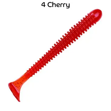 Резина Crazy Fish Vibro Worm 2'' №04, Рыба, 8шт