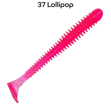 Резина Crazy Fish Vibro Worm 3'' №37, Кальмар, 5шт