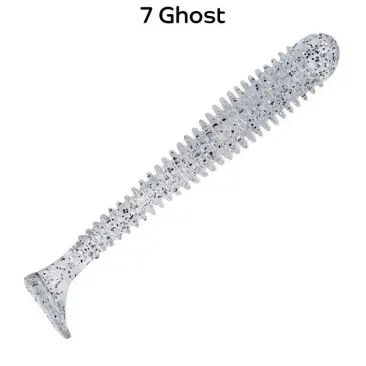 Резина Crazy Fish Vibro Worm 3'' №07, Кальмар, 5шт