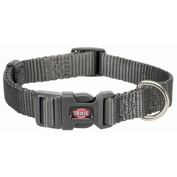 Ошейник Trixie для собак "Premium Collar", (XS-S), 22-35см/10мм, нейлон, графит