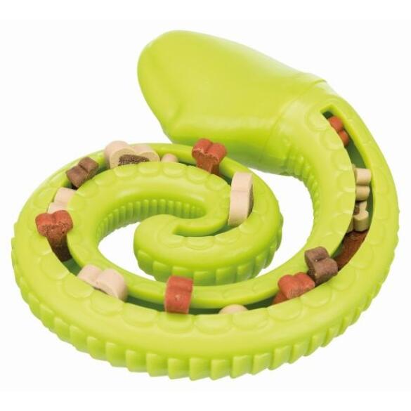 Игрушка "TRIXIE" для собак, для лакомств "Snack-Snake", 18см, бирюзовый