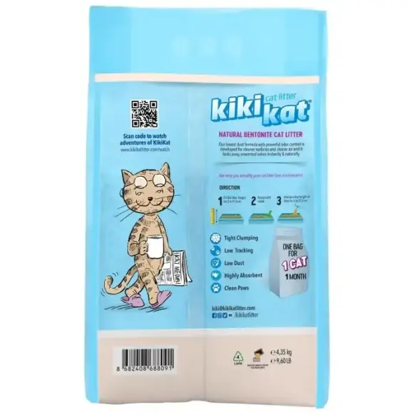 Наполнитель KiKiKat комкующийся, Клини с ароматом мыла 5л