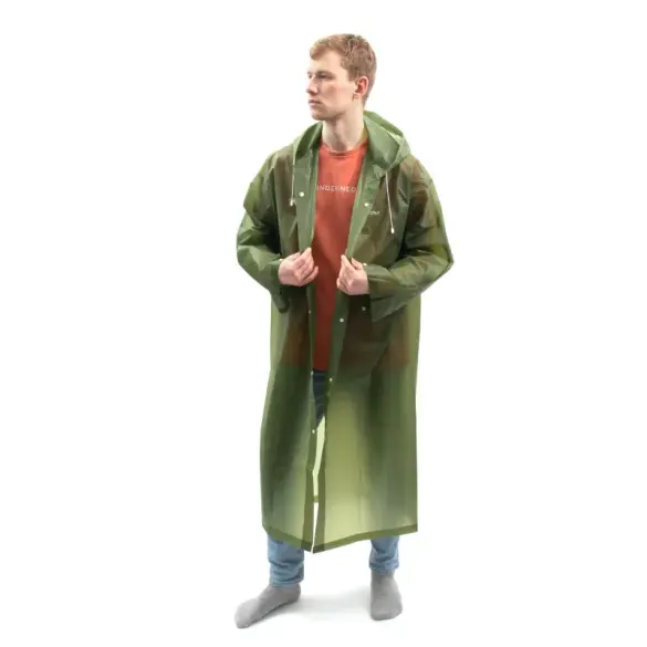 Плащ-дождевик Следопыт, EVA, на кнопках с капюшоном, 68*120см, Army Green, р. 48-50