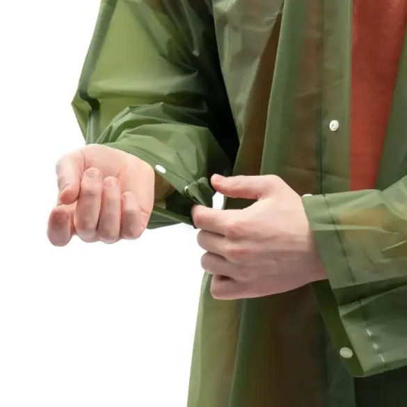 Плащ-дождевик Следопыт, EVA, на кнопках с капюшоном, 68*120см, Army Green, р. 48-50
