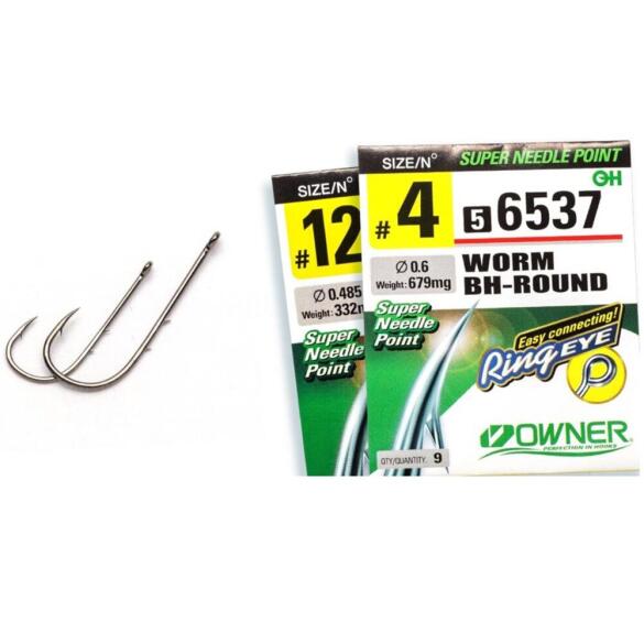 Крючок OWNER Worm BH-Round BC №12 10шт