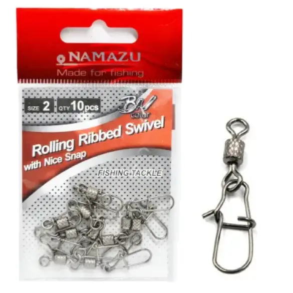 Вертлюг NAMAZU Rolling Ribbed Swivel №06