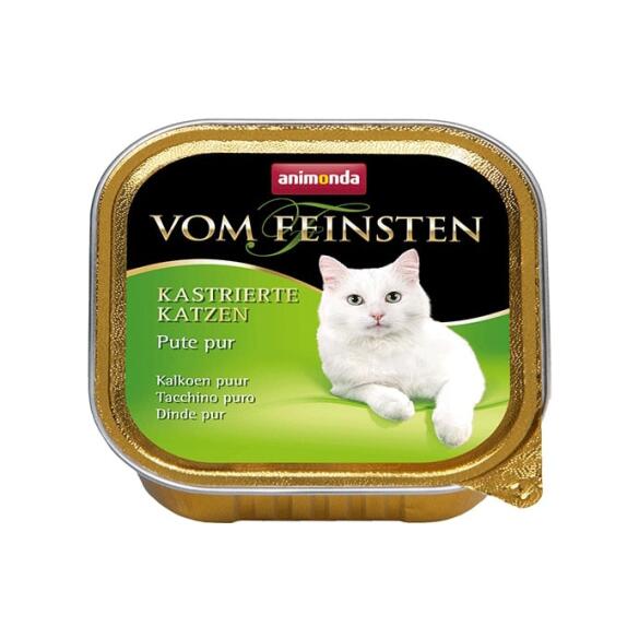 100гр Консервы Animonda Vom Feinsten Mildes Menu для взрослых кошек с Индейкой, паштет