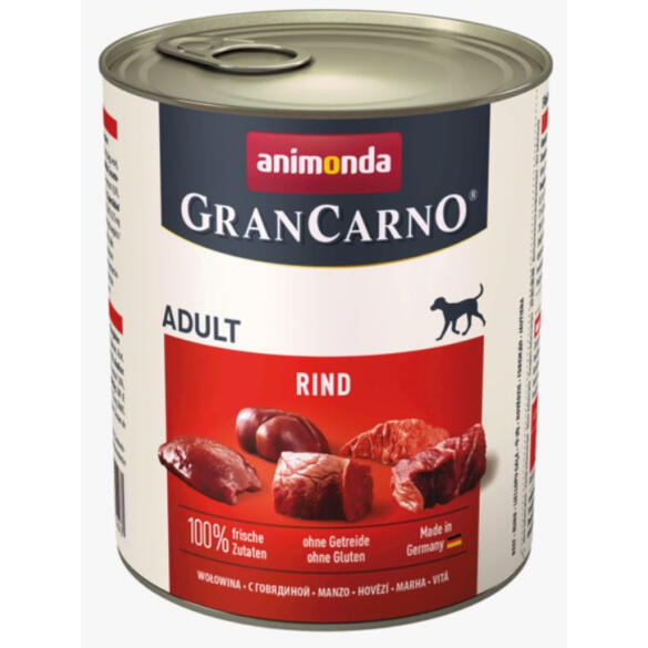 800гр Консервы Animonda Gran Carno Adult для взрослых собак, кусочки с говядиной
