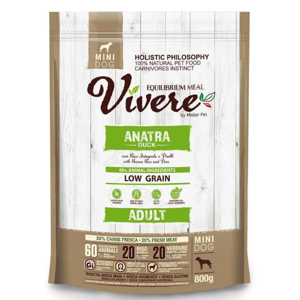 3кг Корм Vivere Mini Adult Duck для собак мелких пород, Утка