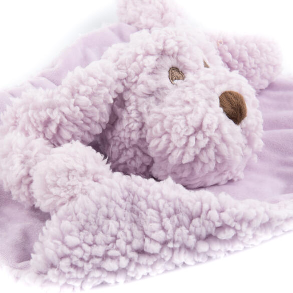 Игрушка AROMADOG Calm Собачка-плед с пищалкой, для собак, 28см, сиреневый