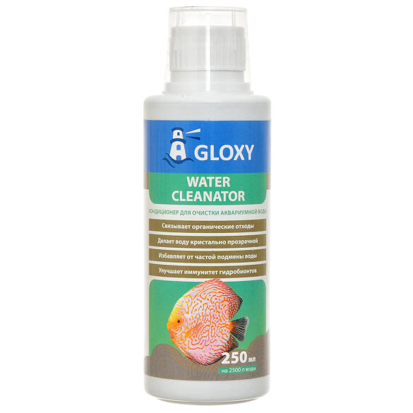 Кондиционер Gloxy Water Quality Cleanator для очистки аквариумной воды на 500л, 50мл