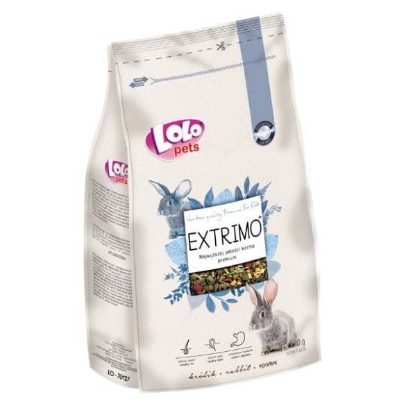 750гр Корм Lolo Pets EXTRIMO для кролика