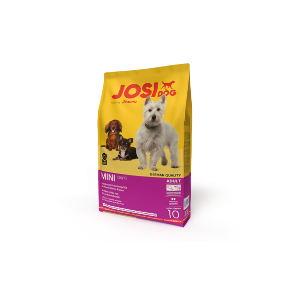 10кг Корм JosiDog Mini (Adult Mini 26/11) для взрослых собак мелких пород, поддерживающий правильное развитие вашей собаки с Птицей и уткой