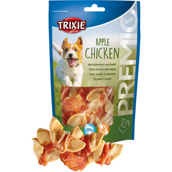 100гр Лакомство "TRIXIE PREMIO" для собак, кусочки с Курицей и Яблоком