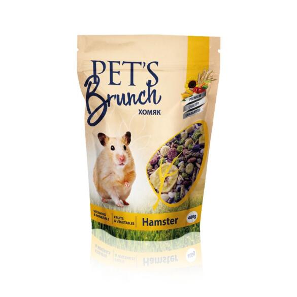400гр  Корм PET'S Brunch сухой для грызунов "Рацион для хомяков"