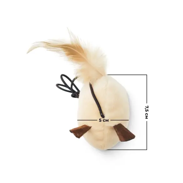 Набор игрушек Pet Toy для кошек Мышка на резинке, 2шт 7,5см