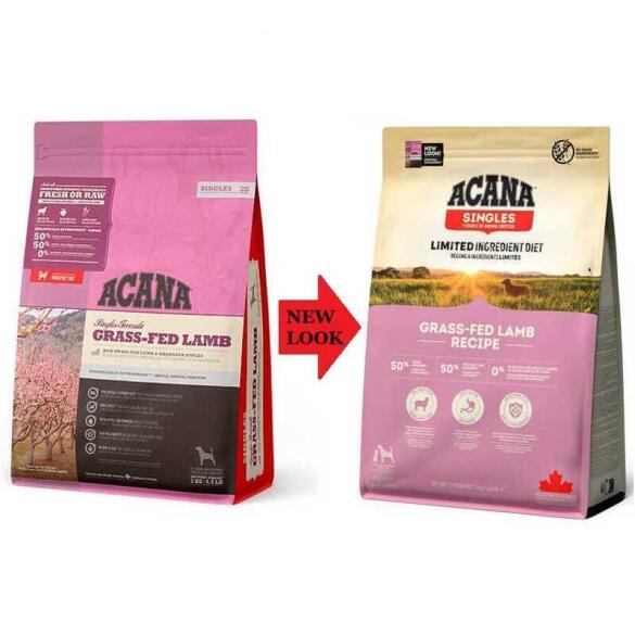 17кг Корм ACANA DOG GRASS-FED LAMB беззерновой для взрослых собак и щенков с Ягненком