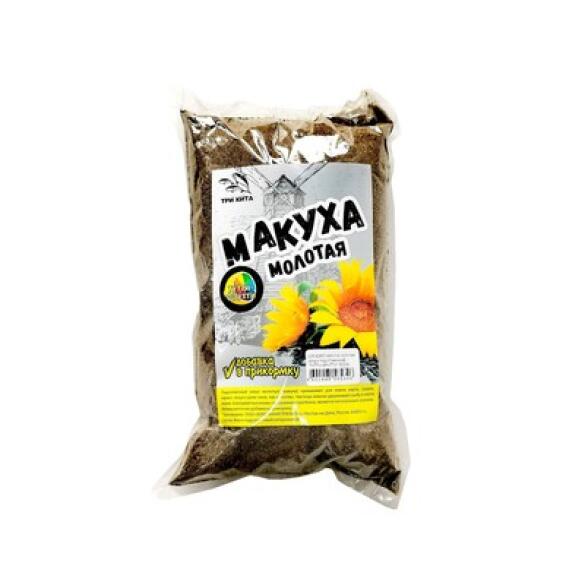 Жмых подсолнечника Три кита макуха молотая Тутти-Фрутти, 500гр