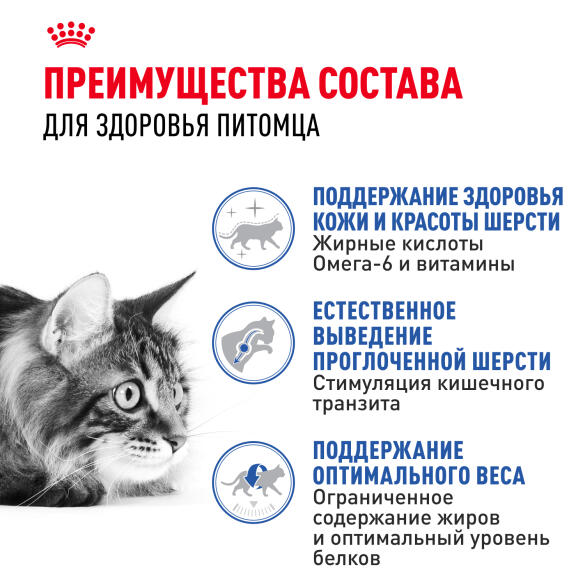 0,4кг Корм ROYAL CANIN Indoor Long Hair для взрослых домашних длинношерстных кошек