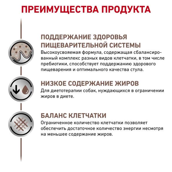 420гр Консервы ROYAL CANIN Gastrointestinal Low Fat диета для собак при нарушениях пищеварения и экзокринной недостаточности поджелудочной железы, паштет