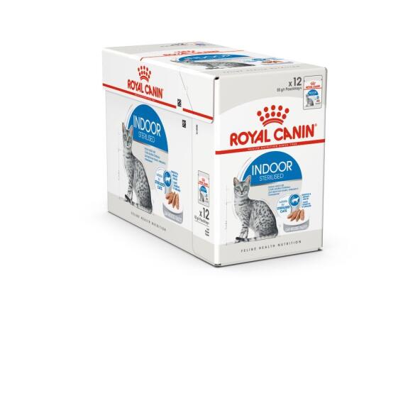 85гр Влажный корм ROYAL CANIN Indoor Sterilised Loaf для взрослых домашних стерилизованных кошек, паштет (пауч)