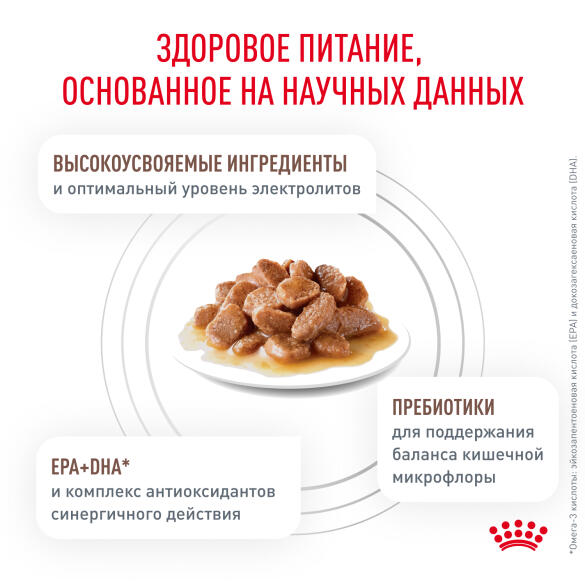 85гр Влажный корм ROYAL CANIN Gastrointestinal диета для взрослых кошек при нарушении пищеварения (пауч)