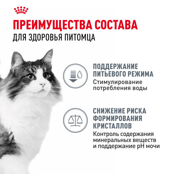 85гр Влажный корм ROYAL CANIN Urinary Care для взрослых кошек для профилактики мочекаменной болезни (пауч)