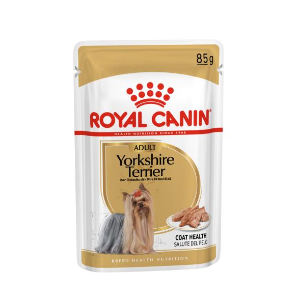 85гр Влажный корм ROYAL CANIN Yorkshire Terrier Adult для взрослых собак породы Йоркширский Терьер от 10 месяцев, паштет (пауч)