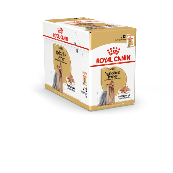 85гр Влажный корм ROYAL CANIN Yorkshire Terrier Adult для взрослых собак породы Йоркширский Терьер от 10 месяцев, паштет (пауч)
