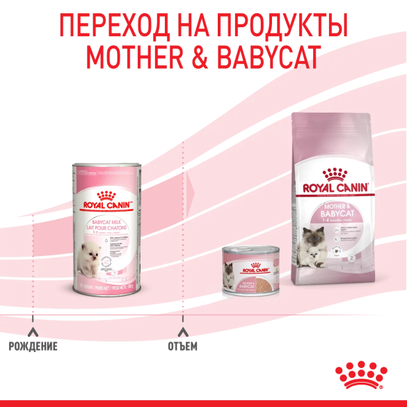 0,3кг Заменитель молока ROYAL CANIN Babycat Milk для котят от рождения до отъема (0-2 месяца)