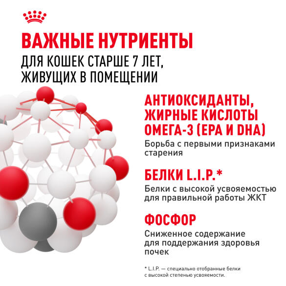 85гр Влажный корм ROYAL CANIN INDOOR STERILISED +7 in GRAVY для взрослых домашних стерилизованных кошек старше 7 лет, в соусе (пауч)