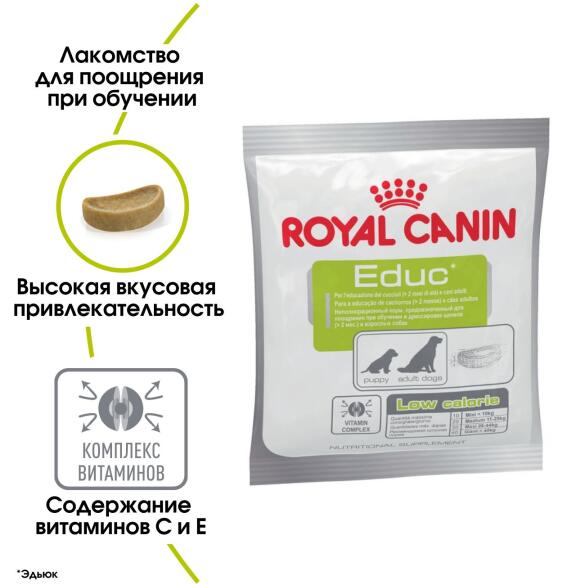50гр Лакомство ROYAL CANIN Educ для поощрения при дрессировке собак всех возрастов